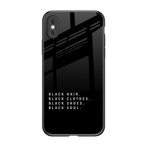 Black Soul Glossy Case for iPhone XS Max