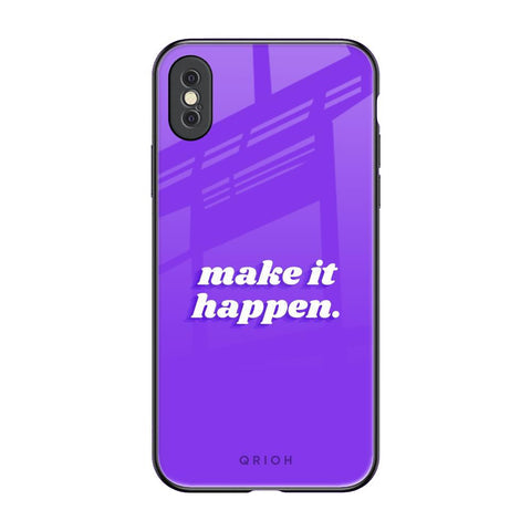 Make it Happen Glossy Case for iPhone XS Max