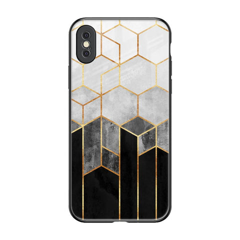 Tricolor Pattern Glossy Case for iPhone XS Max