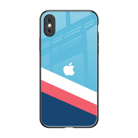Pink & White Stripes Glossy Case For iPhone XS Max