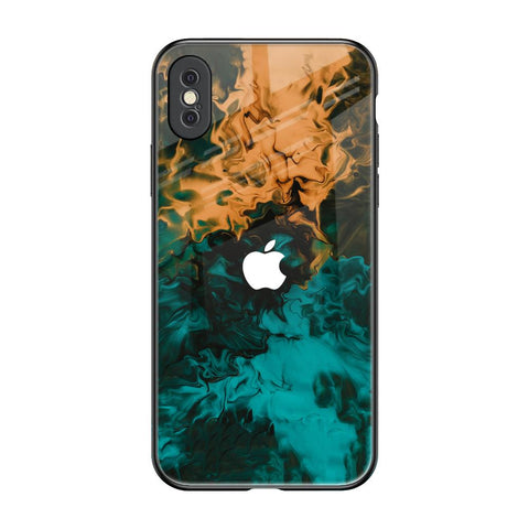Watercolor Wave Glossy Case for iPhone XS Max