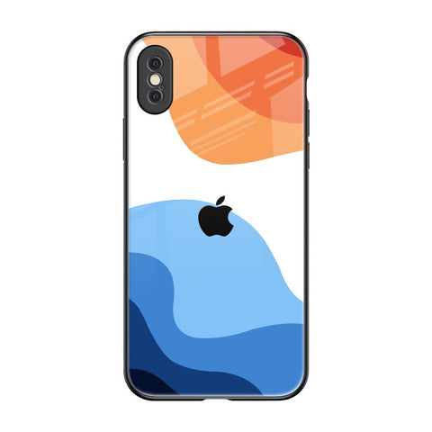 Wavy Color Pattern Glossy Case for iPhone XS Max
