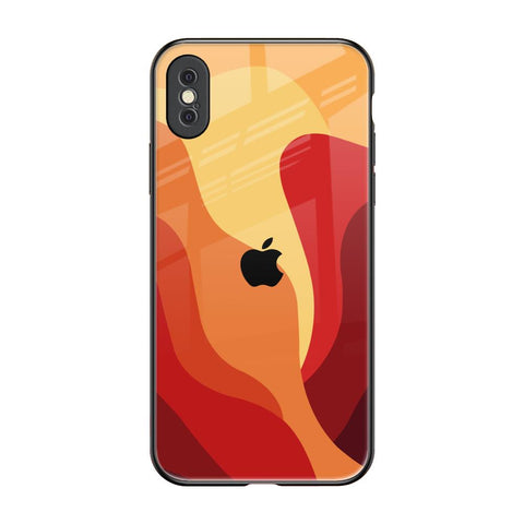 Magma Color Pattern Glossy Case for iPhone XS Max