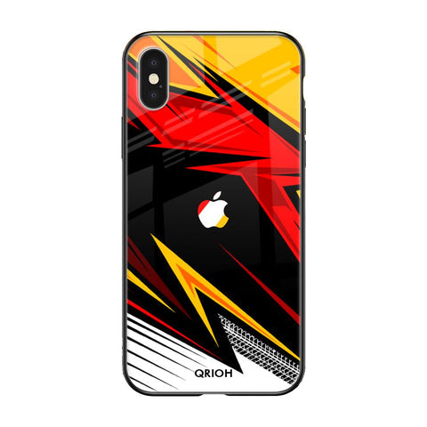 Race Jersey Pattern Glossy Case For iPhone XS Max