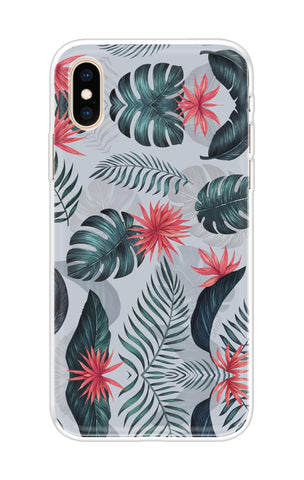 Retro Floral Leaf Soft Cover for iPhone XS Max