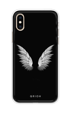 White Angel Wings Soft Cover for iPhone XS Max