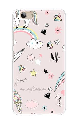 Unicorn Doodle Soft Cover For Vivo Y53