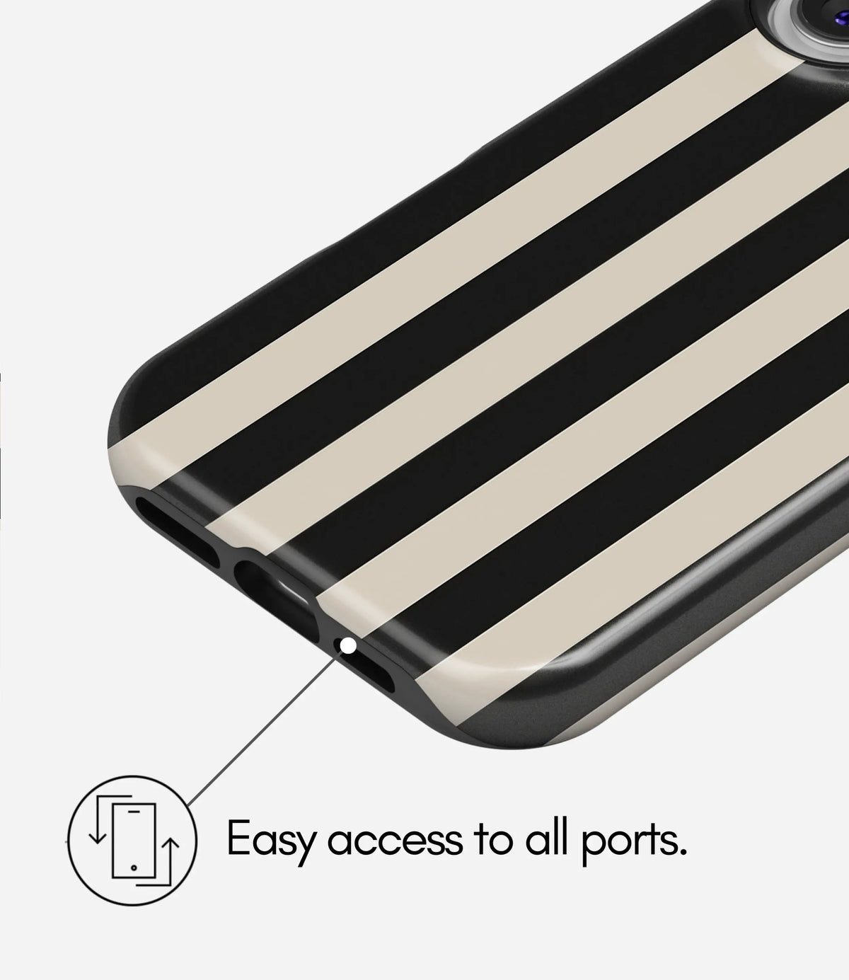 Parisian Lines Premium Tough Shining Phone Case (Double Layer) Available For All iPhone Models