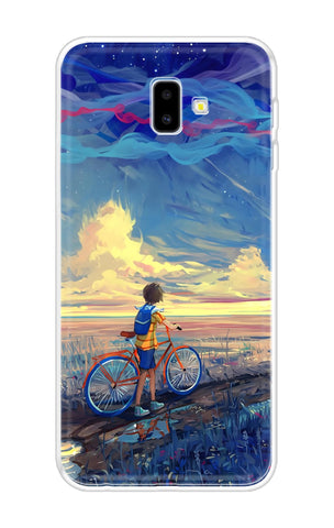 Riding Bicycle to Dreamland Soft Cover for Samsung J6 Plus