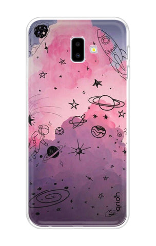 Space Doodles Art Soft Cover For Samsung J6 Plus