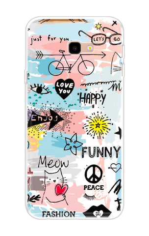 Happy Doodle Soft Cover for Samsung Galaxy J4 Plus