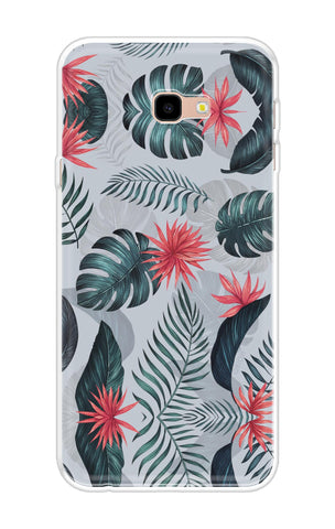 Retro Floral Leaf Soft Cover for Samsung Galaxy J4 Plus