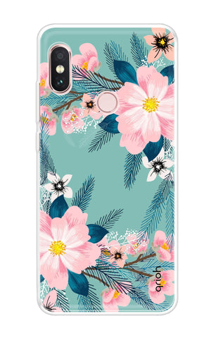 Wild flower Soft Cover for Xiaomi Redmi Note 6 Pro