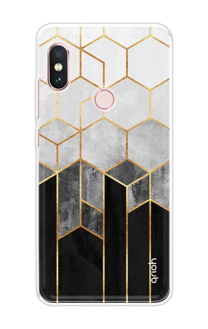 Hexagonal Pattern Soft Cover for Xiaomi Redmi Note 6 Pro
