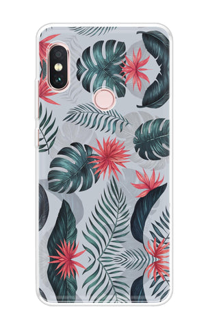 Retro Floral Leaf Soft Cover for Xiaomi Redmi Note 6 Pro