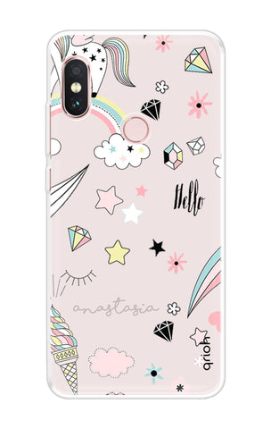 Unicorn Doodle Soft Cover For Xiaomi Redmi Note 6 Pro