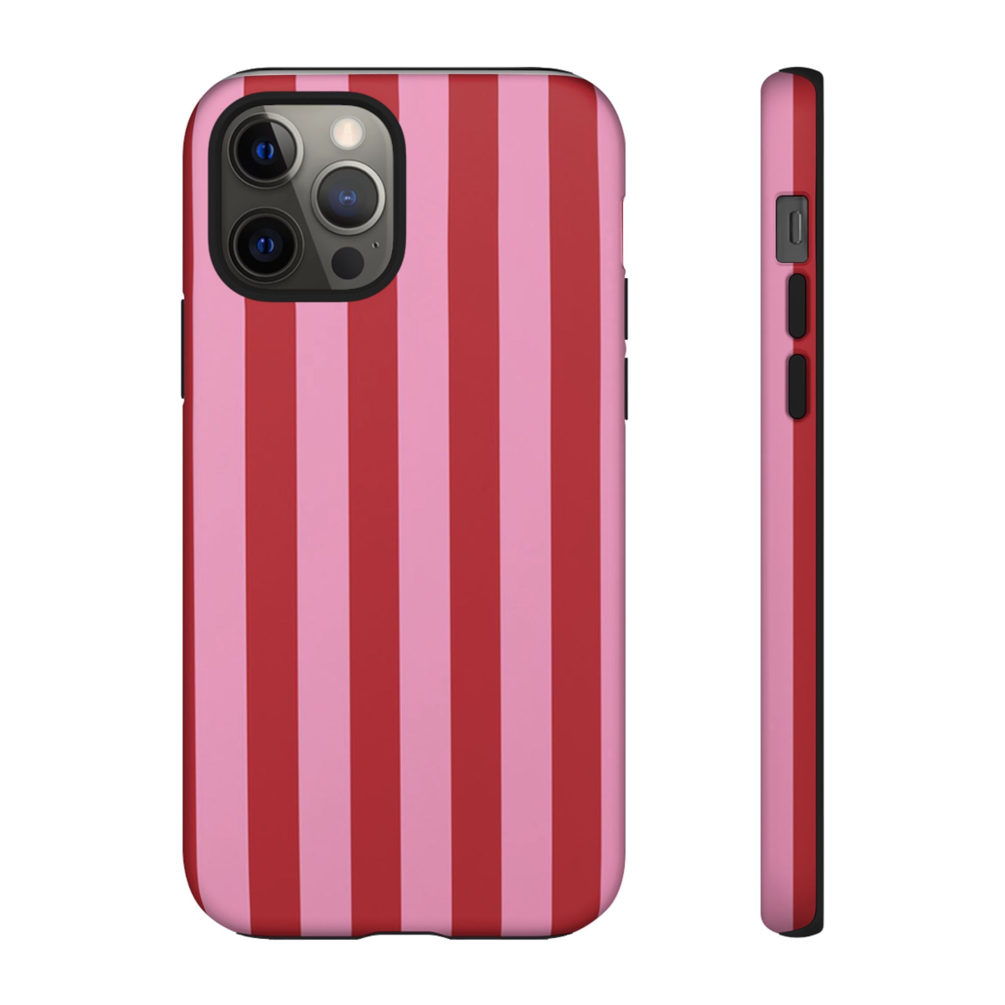 Pink Stripes Tough Case  Available For All iPhone Models
