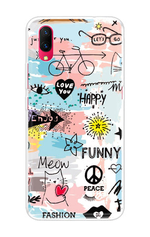 Happy Doodle Soft Cover for Vivo X23
