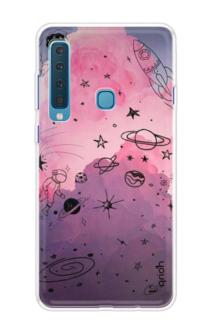 Space Doodles Art Soft Cover For Samsung A9 2018