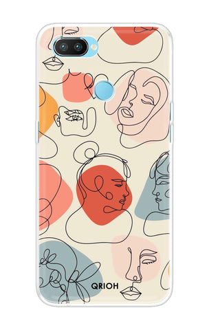 Abstract Faces Soft Cover for Oppo Realme 2 Pro