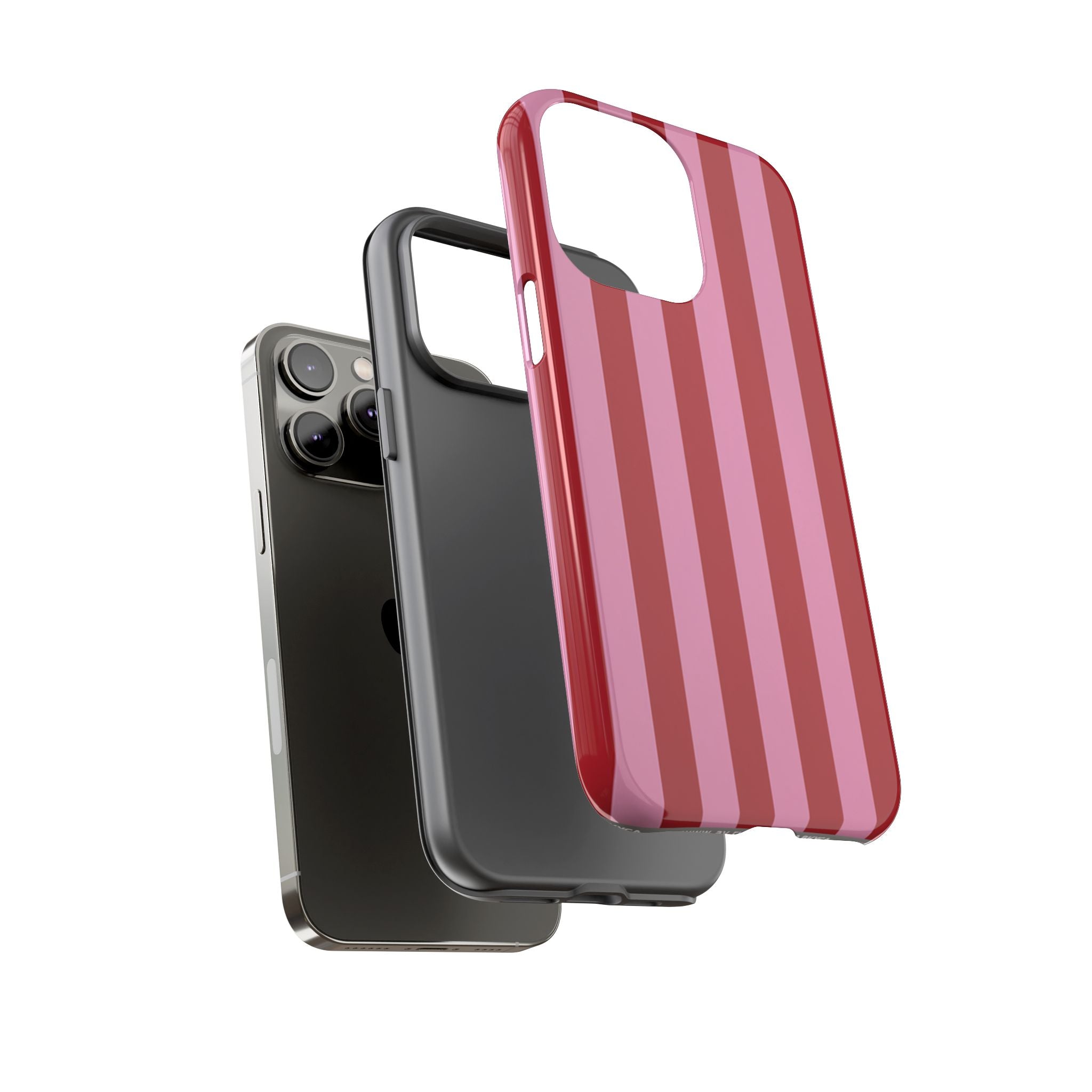 Pink Stripes Tough Case  Available For All iPhone Models