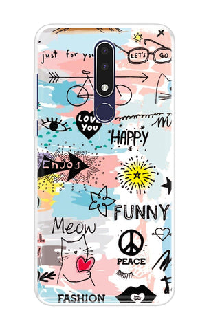 Happy Doodle Soft Cover for Nokia 3.1 Plus