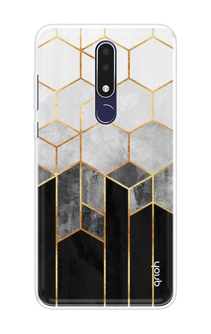 Hexagonal Pattern Soft Cover for Nokia 3.1 Plus