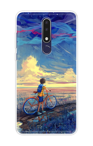 Riding Bicycle to Dreamland Soft Cover for Nokia 3.1 Plus