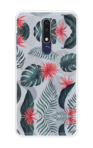 Retro Floral Leaf Soft Cover for Nokia 3.1 Plus