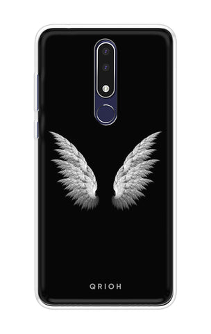 White Angel Wings Soft Cover for Nokia 3.1 Plus
