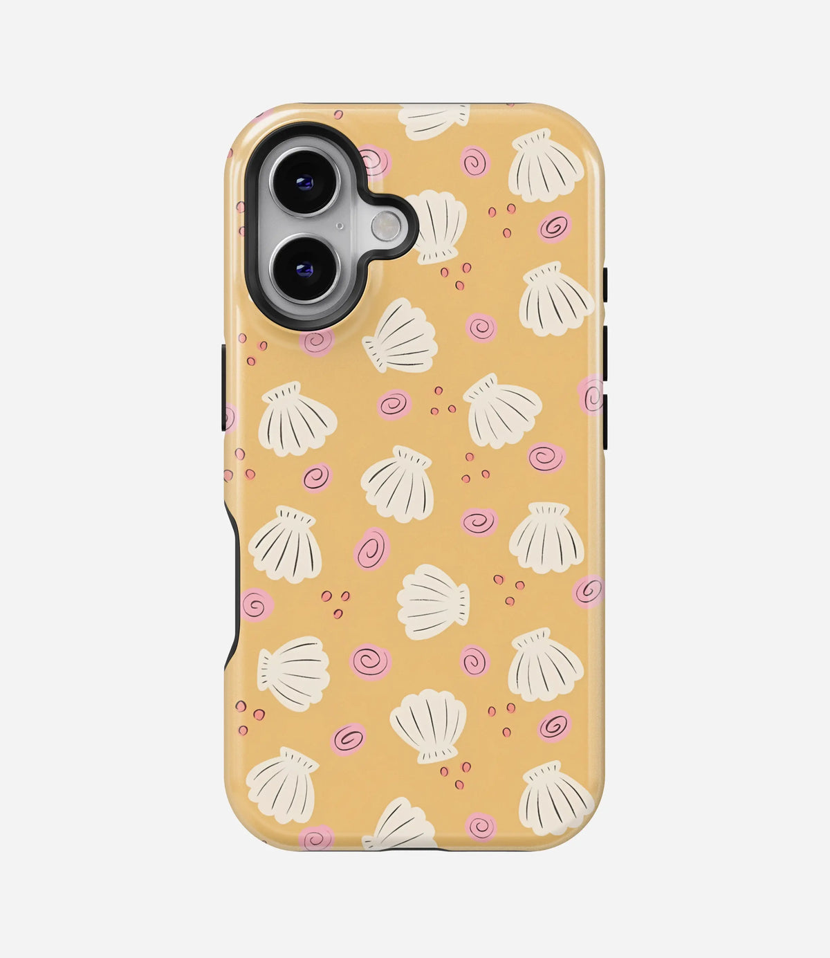 Golden Shells Premium Tough Shining Phone Case (Double Layer) Available For All iPhone Models