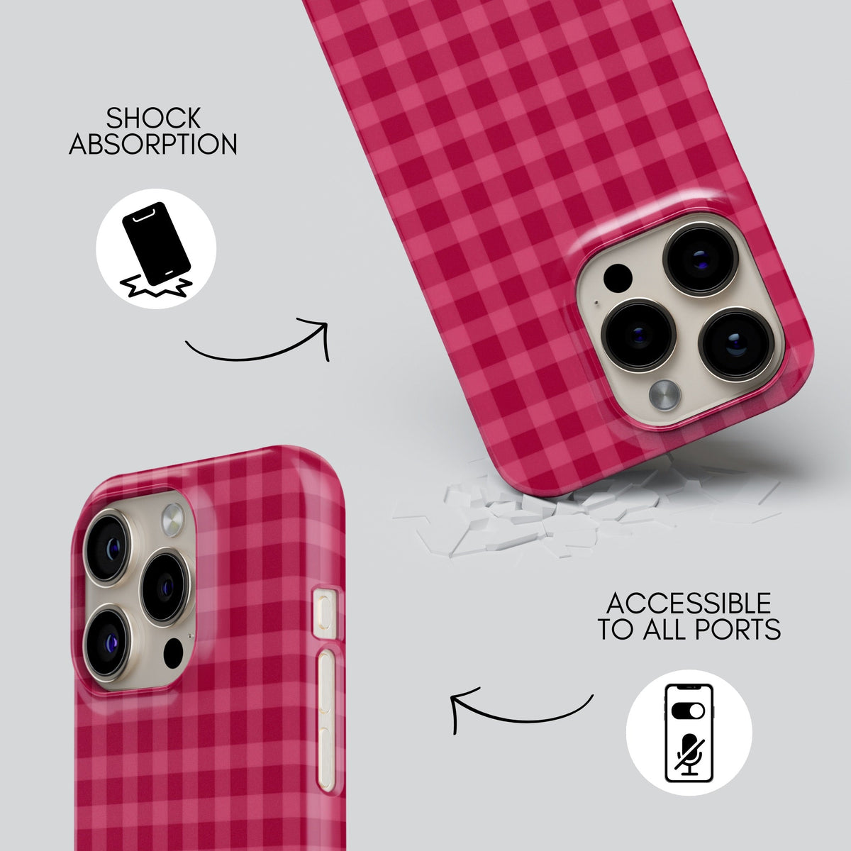Pomegranate Premium Tough Shining Phone Case (Double Layer) Available For All iPhone Models
