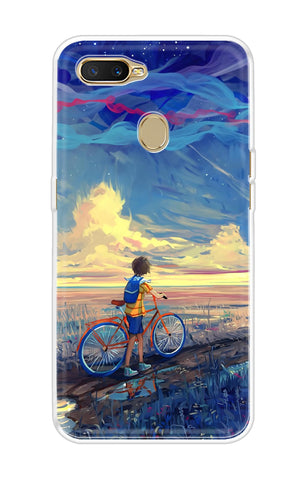 Riding Bicycle to Dreamland Soft Cover for Oppo A7