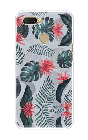 Retro Floral Leaf Soft Cover for Oppo A7
