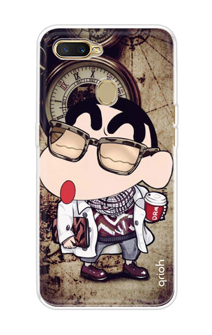 Nerdy Shinchan Soft Cover for Oppo A7