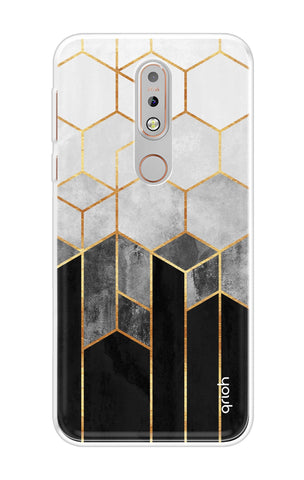 Hexagonal Pattern Soft Cover for Nokia 7.1