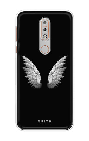 White Angel Wings Soft Cover for Nokia 7.1