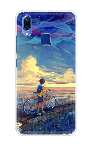 Riding Bicycle to Dreamland Soft Cover for Vivo Y95