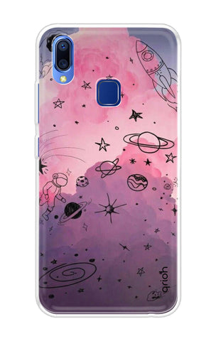 Space Doodles Art Soft Cover For Vivo Y95