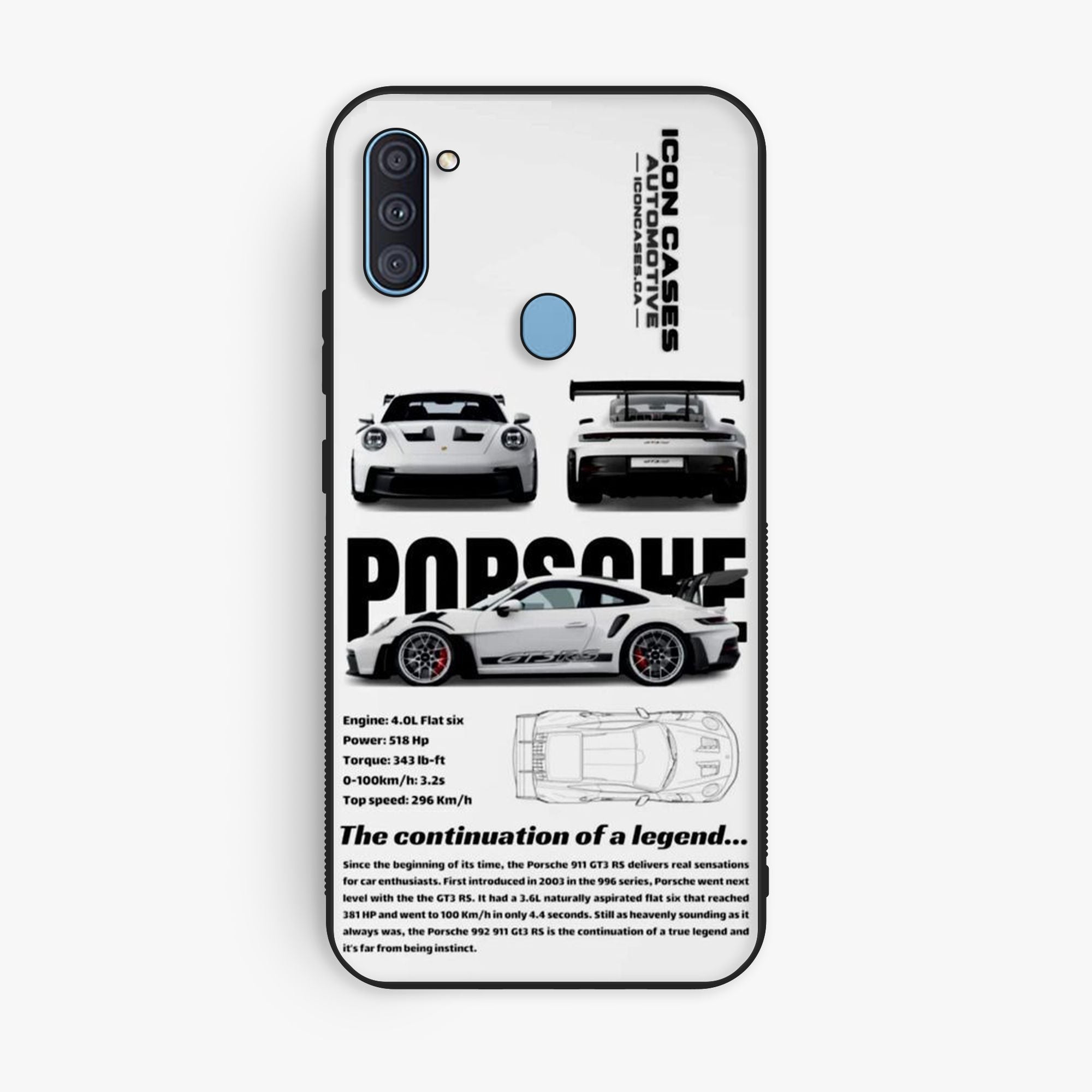 Samsung Galaxy A11 - Wallpaper 100 - Premium Printed Glossy Phone Case