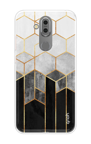 Hexagonal Pattern Soft Cover for Nokia 8.1
