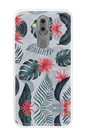 Retro Floral Leaf Soft Cover for Nokia 8.1