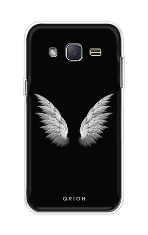 White Angel Wings Soft Cover for Samsung J2