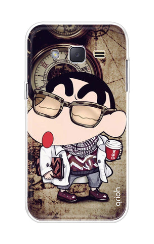 Nerdy Shinchan Soft Cover for Samsung J2