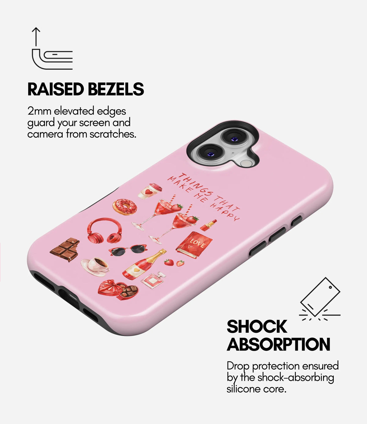 Soft Girl Essentials Premium Tough Shining Phone Case (Double Layer) Available For All iPhone Models