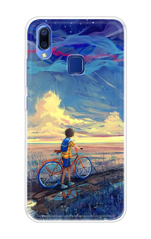 Riding Bicycle to Dreamland Soft Cover for Vivo Y93