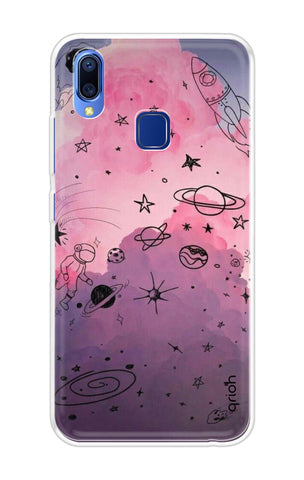 Space Doodles Art Soft Cover For Vivo Y93