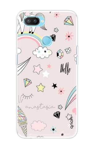 Unicorn Doodle Soft Cover For Realme U1