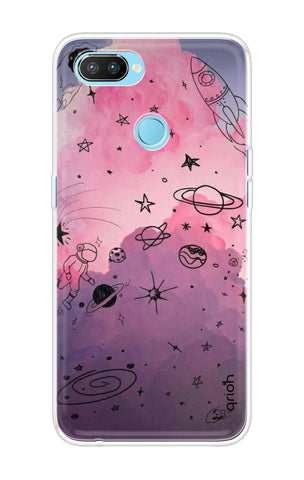 Space Doodles Art Soft Cover For Realme U1