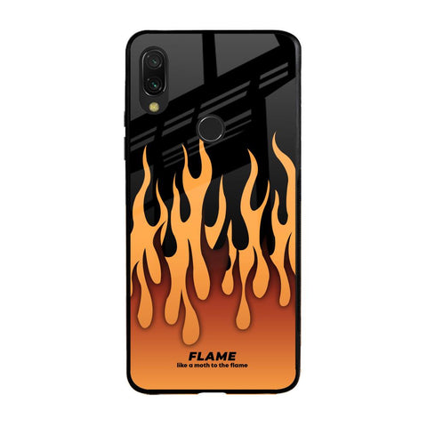 Fire Flame Glossy Case for Xiaomi Redmi Note 7